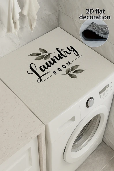 Valerine Life Çamaşır ve Kurutma Makinesi Üstü Düzenleyici Matı Örtüsü Kaymaz Sıvı Geçirmez 27CMD251022 - Resim 2