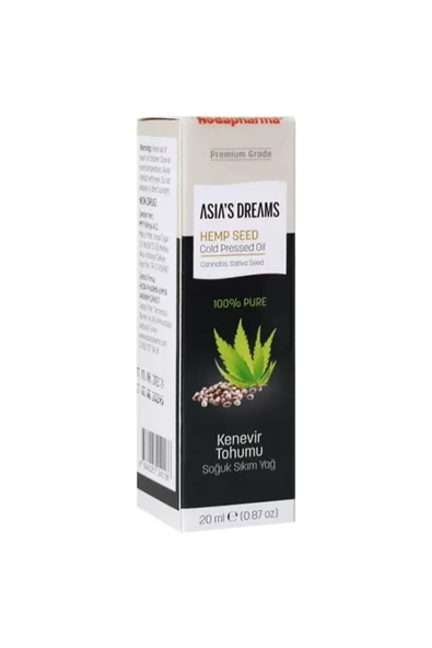 Asia's Dreams Kenevir Tohumu Soğuk Sıkım Yağ 20ml - 1
