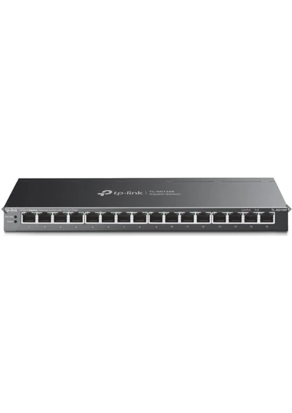 TP-LINK 16port TL-SG116P GIGABIT 120W FULL POE YÖNETİLEMEZ SWITCH