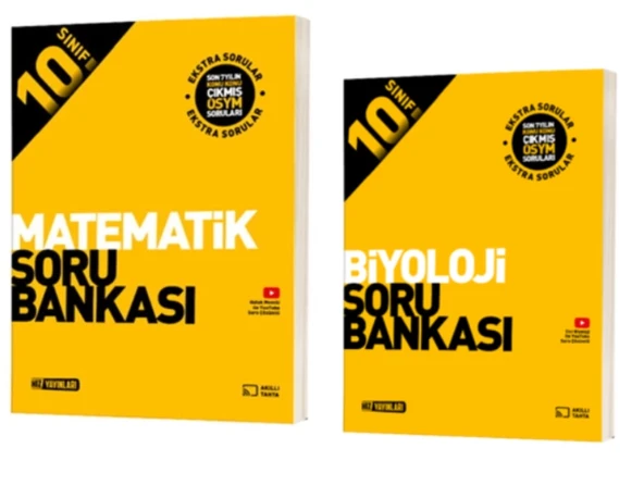 HIZ YAYINLARI 10. SINIF MATEMATİK - BİYOLOJİ SORU BANKASI ürün görseli