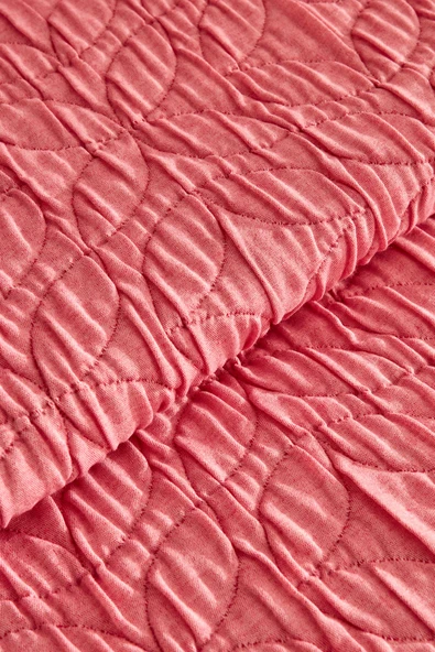 Rody Çift Kişilik Yatak Örtüsü Fuşya - Resim 3