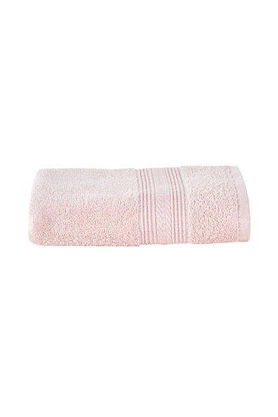 Soft Touch %100 Pamuk 50x90 cm Havlu Pudra - Resim 2