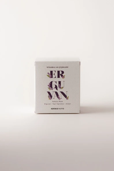 İstanbulun Çiçekleri Serisi Kokulu Mum Erguvan - Resim 3