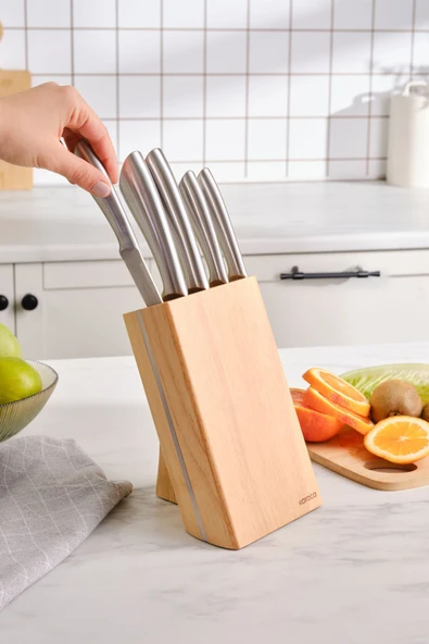 Jasper New 6 Parça Standlı Bıçak Seti - 4