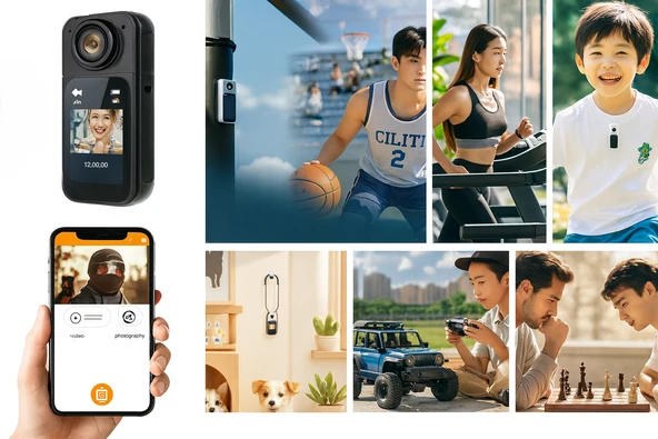 2.7K HD Aksiyon Kamerası  Yüksek Çözünürlüklü Spor ve Vlog Çekimleri - 7