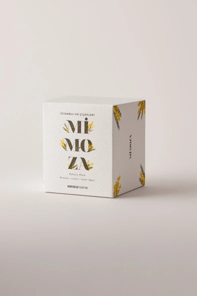 İstanbulun Çiçekleri Serisi Kokulu Mum Mimoza - Resim 4