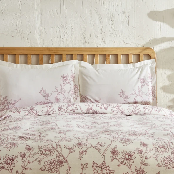 Karaca Home Reese Pamuk Çift Kişilik Pike Takımı Pudra - Resim 3