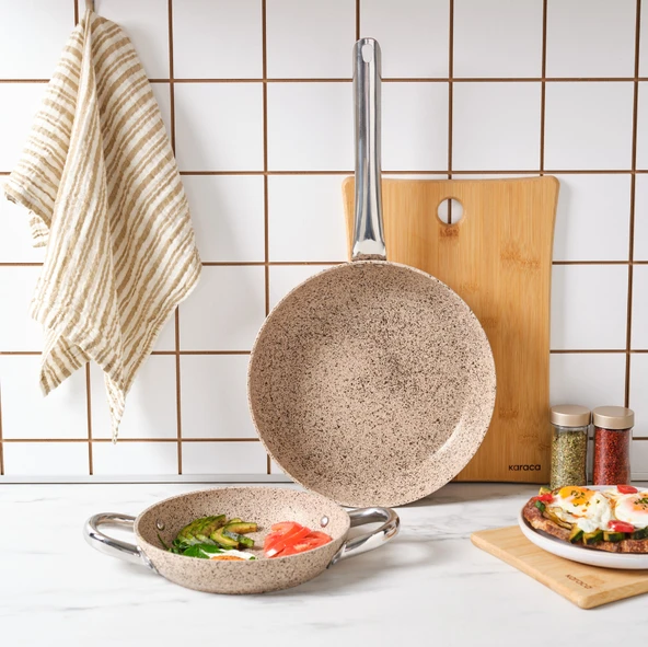 Karaca Biogranit Nare Tava Sahan Set Wood - 3