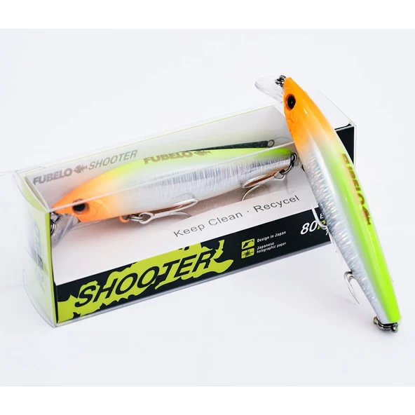 Fubelo Shooter 8cm 10gr Sinking Maket Balık  Orange ürün görseli