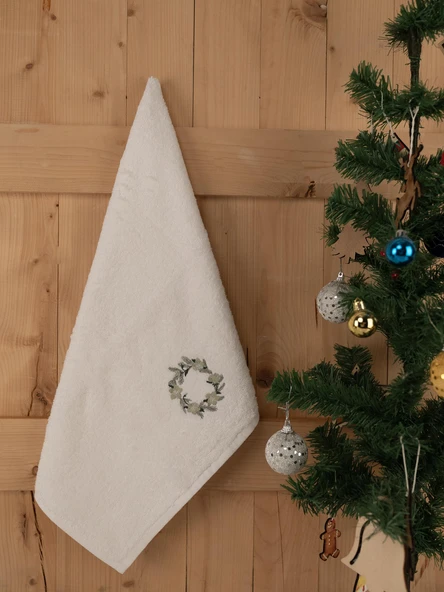 Pamuklu İkili 50x80 cm Modern Nakışlı Desenli Hediyelik Havlu Seti Baveno - Resim 7