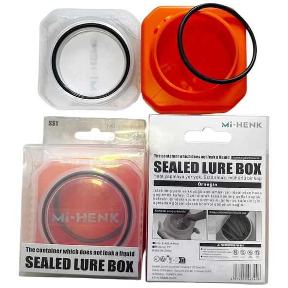 Mi-Henk Yedek Contalı Sızdırmaz Kutu (Turuncu) - Resim 3