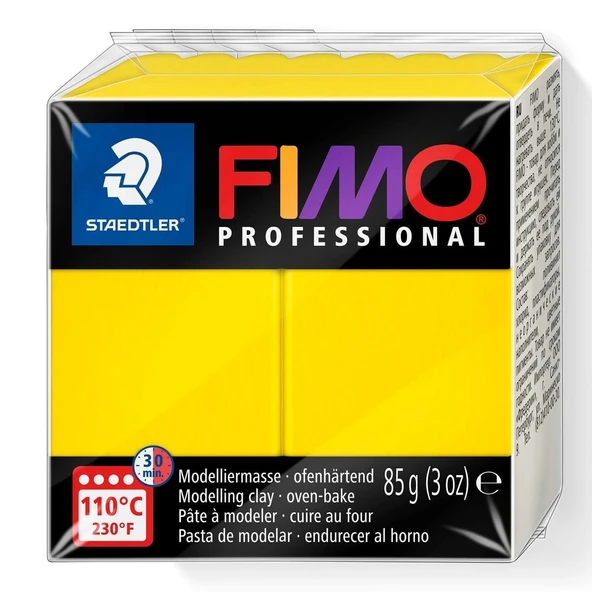 Supertrend Fimo Professional Polimer Kil 85 gr. 100 Saf Sarı ürün görseli