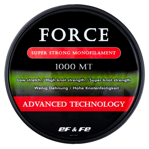 Effe Force 1000m Yeşil Monofilament Olta Misinası  0.45mm - 28.42kg - Resim 2