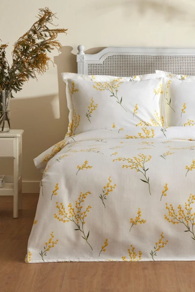 Loretta %100 Pamuk Çift Kişilik Pike Takımı PP - Resim 10