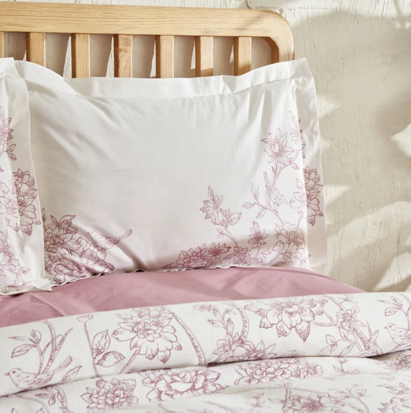 Karaca Home Reese Pamuk Tek Kişilik Pike Takımı Pudra - Resim 3