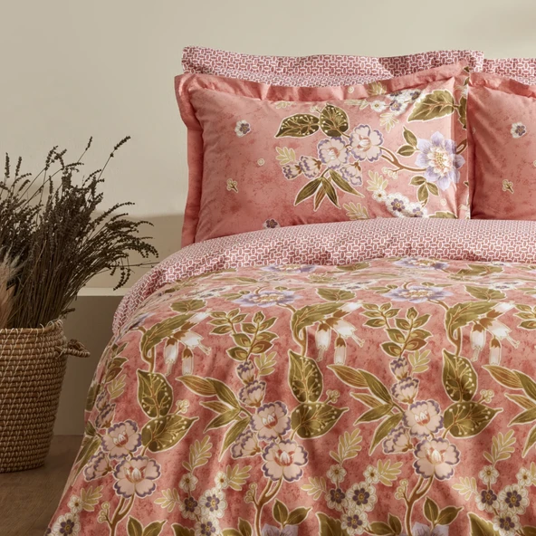 Karaca Home Pasares %100 Pamuk Çift Kişilik Nevresim Takımı  - Resim 7