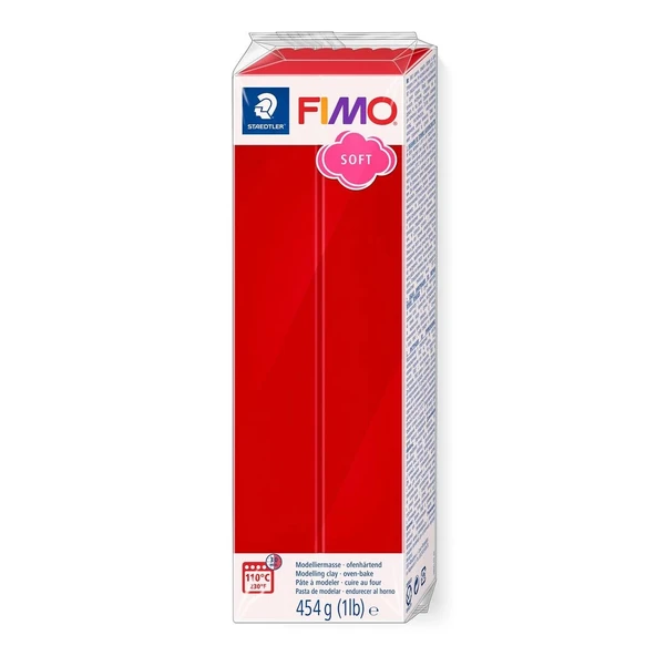 Supertrend Fimo Soft Polimer Kil 454 gr. 2 Noel Kırmızı - 1