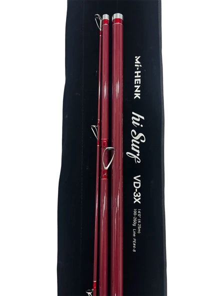 Mi-Henk Hi Surf VD3X 4.25m 100-260gr 3P Surf Olta Kamışı - Resim 2