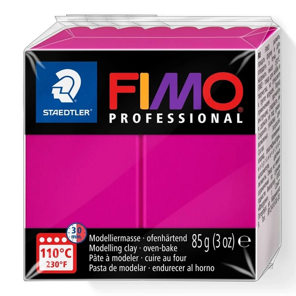 Supertrend Fimo Professional Polimer Kil 85 gr. 210 Saf Magenta ürün görseli 1