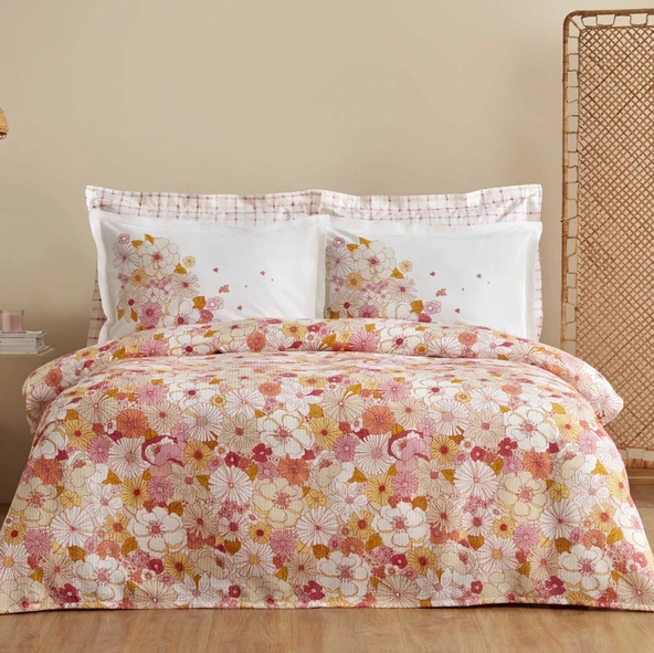 Karaca Home Pegy %100 Pamuk Tek Kişilik Pike Takımı Somon - Resim 3