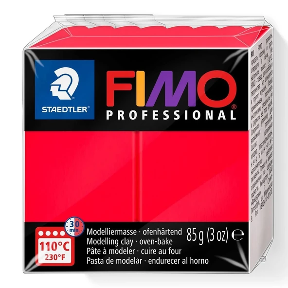 Supertrend Fimo Professional Polimer Kil 85 gr. 200 Saf Kırmızı ürün görseli