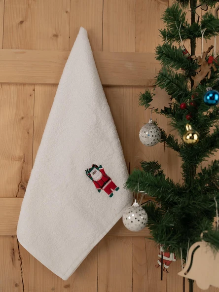 Pamuklu İkili 50x80 cm Modern Nakışlı Desenli Hediyelik Havlu Seti Baveno - Resim 3