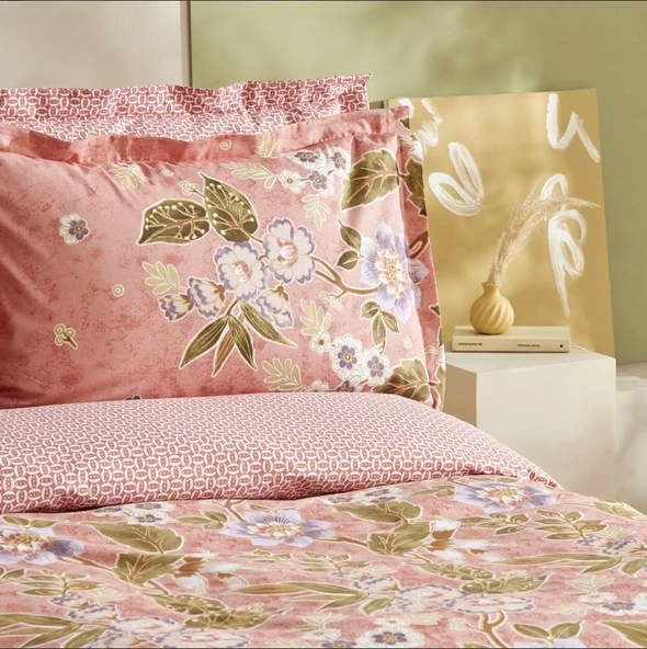 Karaca Home Pasares %100 Pamuk Çift Kişilik Nevresim Takımı  - Resim 8