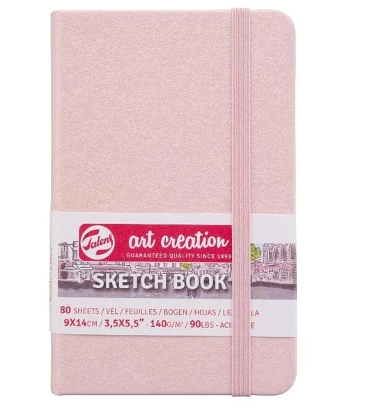 Supertrend Art Creation Sketchbook Sert Kapak Eskiz Çizim Defteri 140 gr. 9x14 cm. 80 yp. PASTEL PEMBE ürün görseli