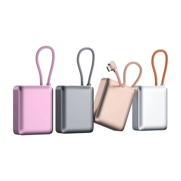 20W Hızlı Şarj Mini Powerbank  Çift Cihaz Şarj, LED Gösterge, Kompakt ve Hafif Tasarım - 7