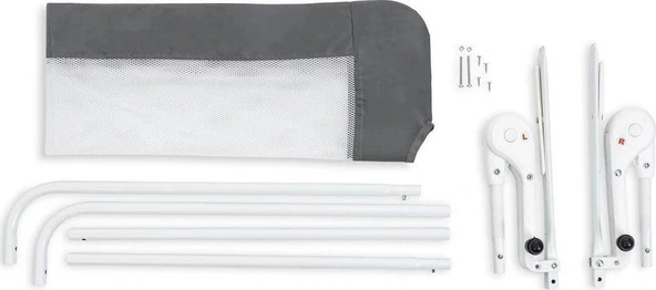 Babyjem Yatak Bariyeri Gri-beyaz Biyeli 120x50 cm - 5