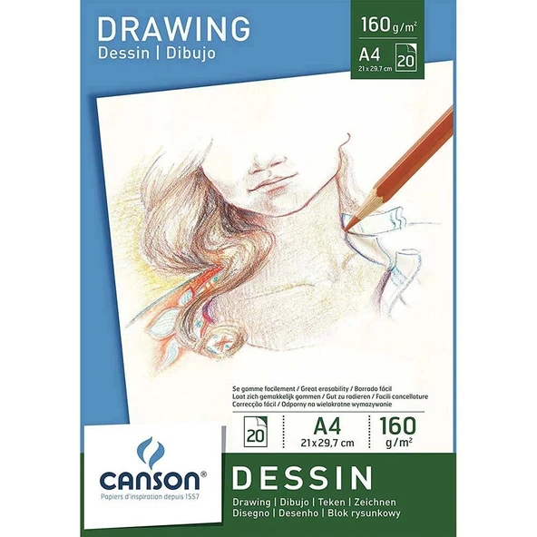 Supertrend Dessin - Drawing Eskiz Çizim Defteri 160 gr. A4 20 yp. ürün görseli