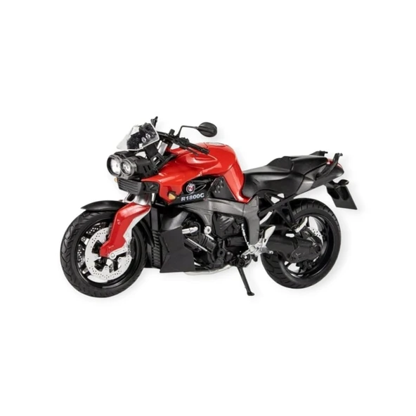 1:12 Ölçekli Model Motosiklet - HX792-1- Kırmızı