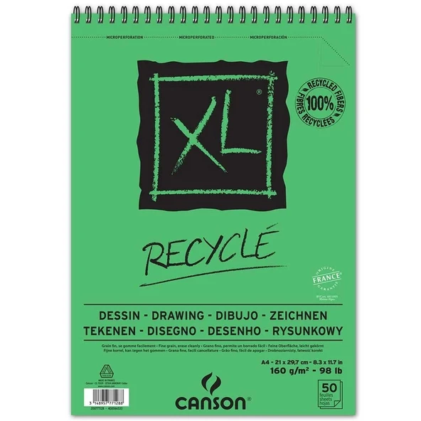 Supertrend XL Recycle Drawing Eskiz Çizim Defteri 160 gr. A4 50 yp. ürün görseli