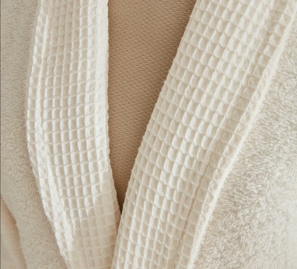 Karaca Home Waffle Aile Banyo Seti Off White - 3