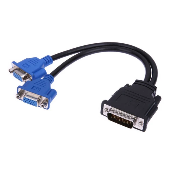 Vga Splitter Kablo - 59 Pin Dvi to 2 Vga Çevirici ürün görseli 1