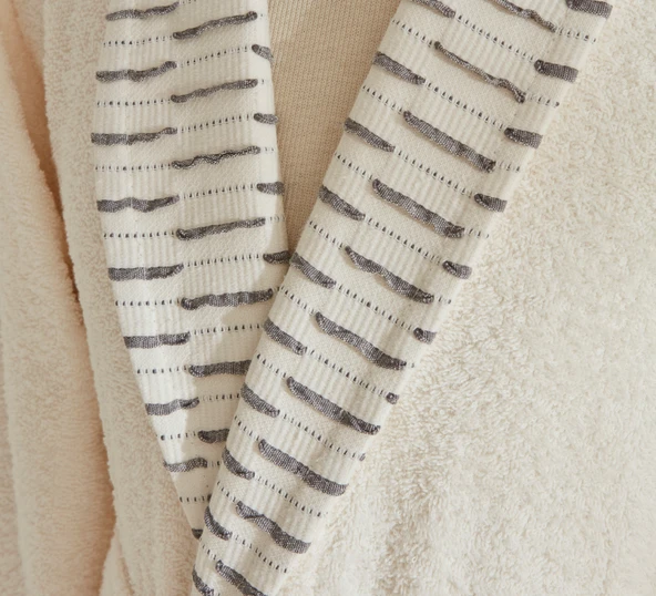 Karaca Home Dena Aile Banyo Seti Off White - Resim 2