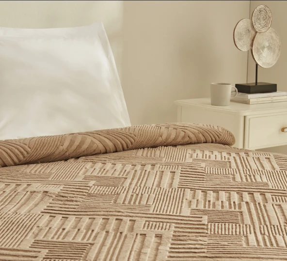 Karaca Home Rita Tek Kişilik Açık Kahverengi - Resim 7