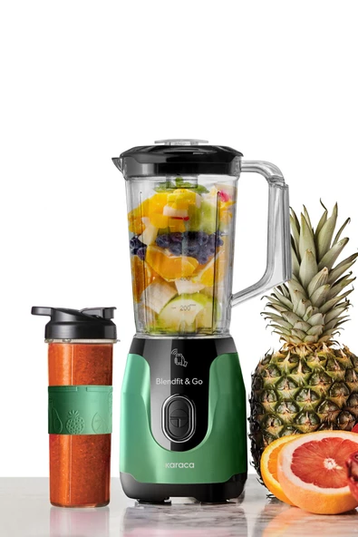 Blendfit Go Smoothie Blender Set Emerald Green - 6