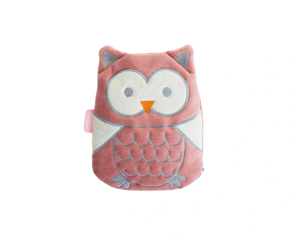 Babyjem Kiraz Çekirdekli Baykuş Kadife Rahatlatıcı Gaz Kemeri & Gaz Yastığı - Gül Kurusu - 2