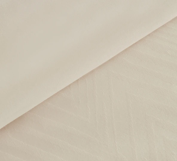 Karaca Home Sion %100 Pamuk Jakarlı Saten King Size Nevresim Takımı Ekru - Resim 10