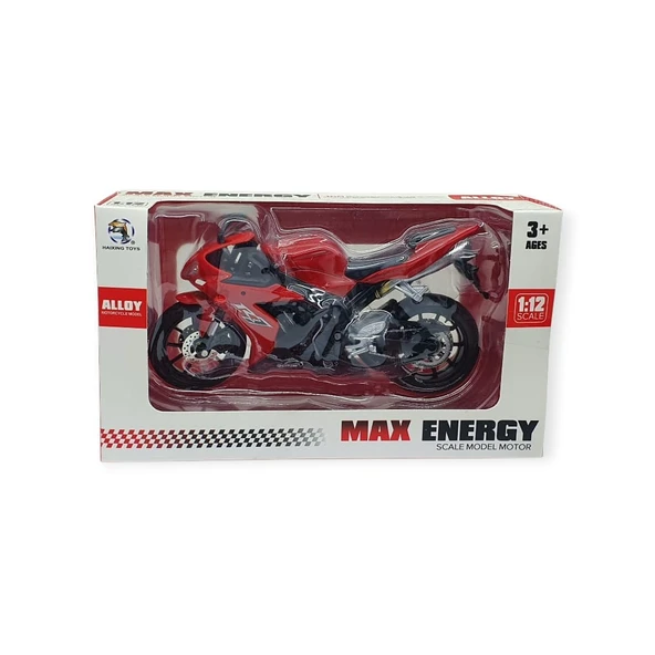 1:12 Ölçekli Model Motosiklet - Ducati - HX794-1- Kırmızı - 4