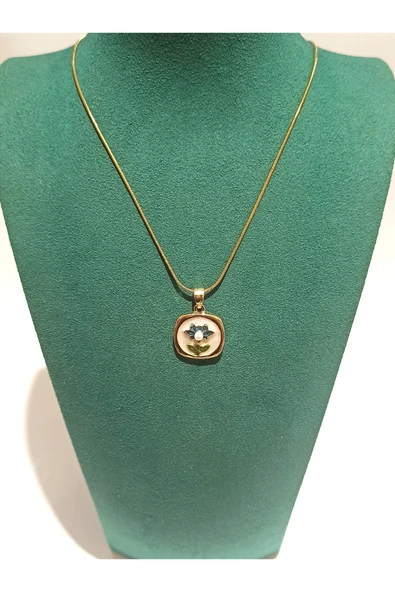 Monalisa Home Gold Renk Lüks Figürlü Gösterişli  Kolye ürün görseli 1