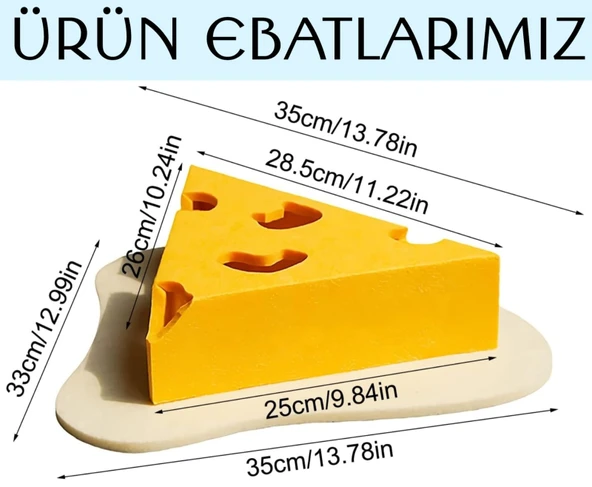 Cat Butler Eğlenceli Kedi Oyuncağı - Peynir Dilimi Tasarım, Geliştirici Zeka oyunu - 5