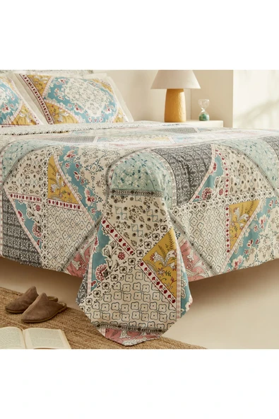 Edella %100 Pamuk Tek Kişilik Nevresim Takımı Multicolor - Resim 7