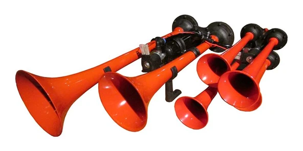 6 BORULU METAL ÇOK SESLI YANKILI KORNA 12V - HIDO 450C - 1