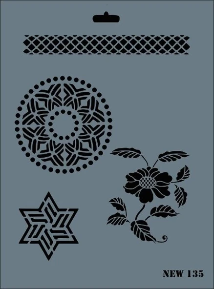 Supertrend Stencil Boyama Şablonu 25x35 cm. NEW-135 ürün görseli