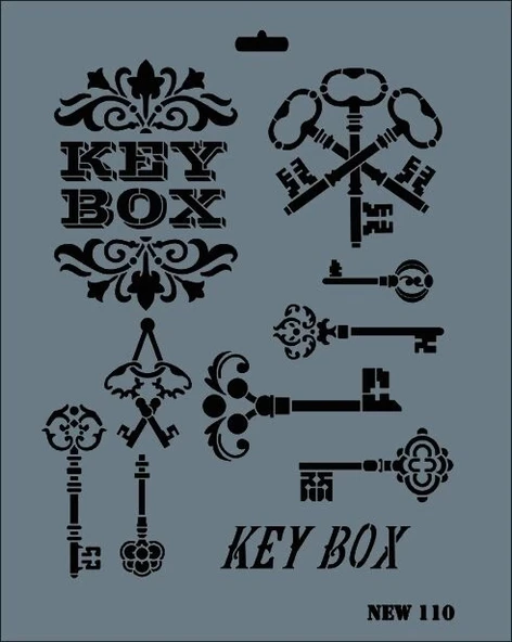 Supertrend Stencil Boyama Şablonu 25x35 cm. NEW-110 ürün görseli 1