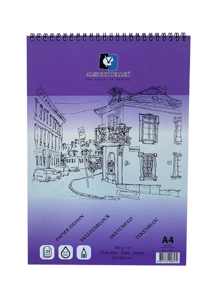 Supertrend Spiralli Eskiz Çizim Defteri 180 gr. A4 25 yp. ürün görseli