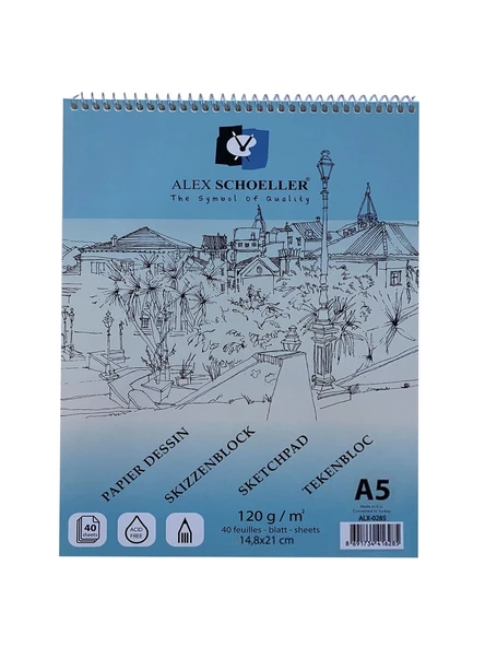 Supertrend Spiralli Eskiz Çizim Defteri 120 gr. A5 40 yp. - 1