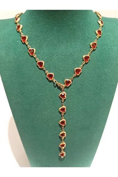 Monalisa Home  Lüks Figürlü Gösterişli Renkli Taşlı Y Kolye ürün görseli 1